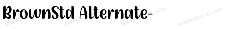 BrownStd Alternate字体转换